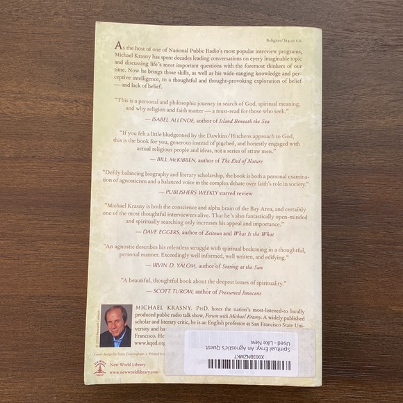 Spiritual Envy: An Agnostic's Quest by Michael Krasny (paperback) - Picture 3 of 4